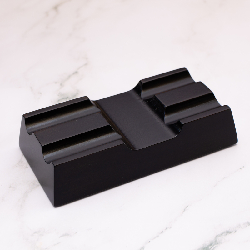 Toyooka Craft Toyooka Craft Pen Rest Portapenne in Legno 2 Posti Hinoki Black