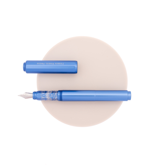 Ferris Wheel Press Aluminum Carousel Fountain Pen Blue Revelry Limited Edition