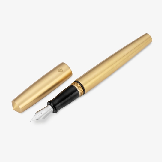Gravitas Sentry Fountain Pen Raw Brass