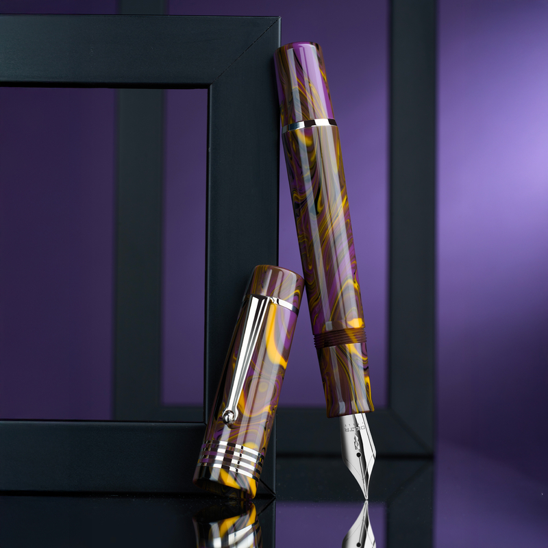 Delta Delta Neo Gallery Fountain Pen Iris & Rhodium