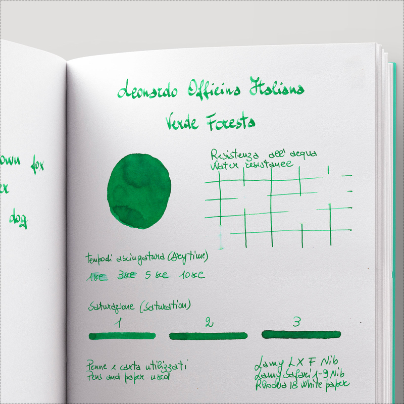 Leonardo Officina Italiana Leonardo Forest Green Ink Bottle 40 ml