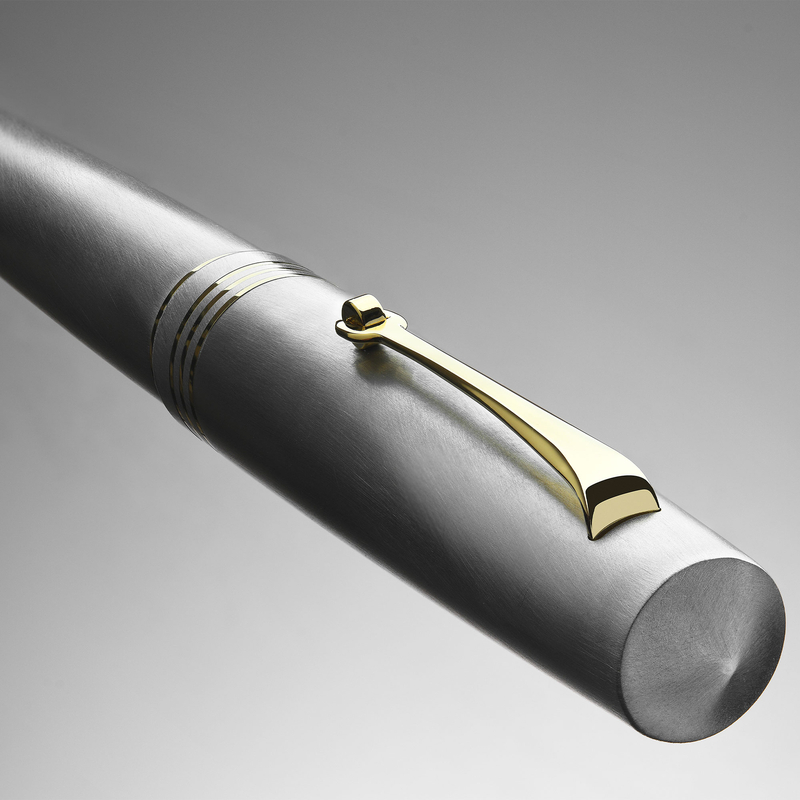 Leonardo Officina Italiana Leonardo Momento Zero Penna Stilografica Alumina & Oro 14k Edizione Limitata