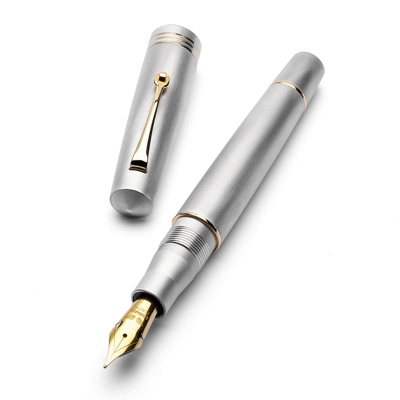 Leonardo Officina Italiana Leonardo Momento Zero Fountain Pen Alumina & Gold 14k Limited Edition