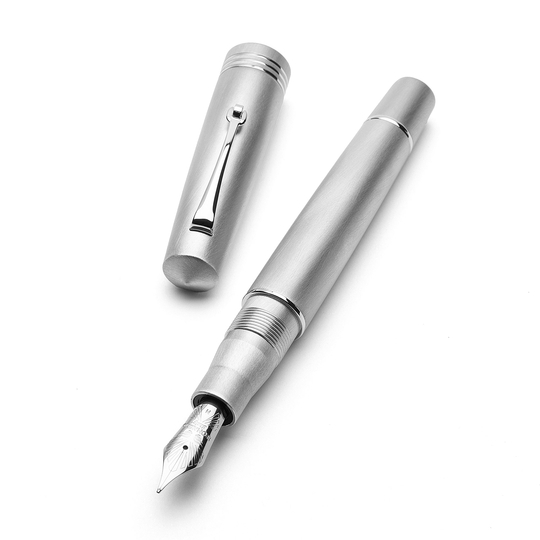 Leonardo Momento Zero Penna Stilografica Alumina & Rodio 14k Edizione Limitata