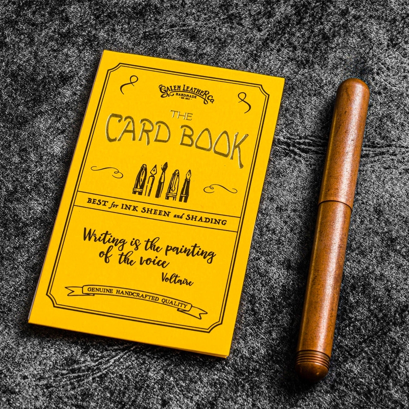 Galen Leather Galen Leather The Card Book Set di 5 Quaderni B8 Carta Tomoe River