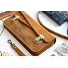 Galen Leather Galen Leather Accordion Pouch / Bag Crazy Horse Brown