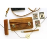 Galen Leather Galen Leather Accordion Pouch / Bag Crazy Horse Brown