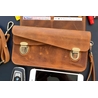 Galen Leather Galen Leather Accordion Pouch / Bag Crazy Horse Brown