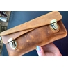Galen Leather Galen Leather Accordion Pouch / Bag Crazy Horse Brown