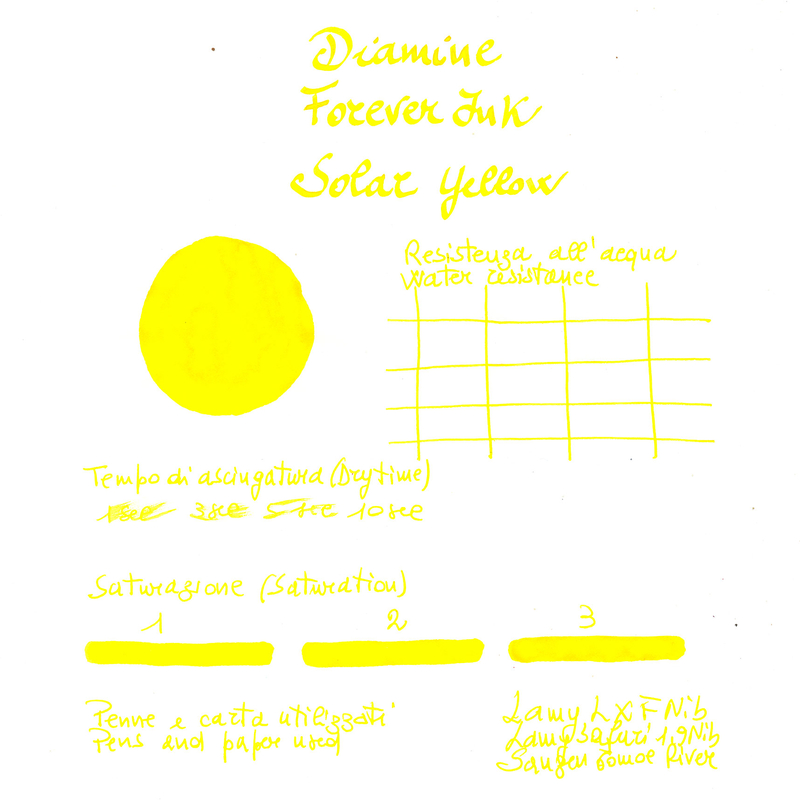 Diamine Diamine Forever Ink Solar Yellow Ink Bottle 50 ml