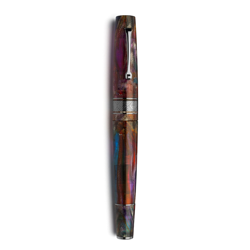 Leonardo Officina Italiana Leonardo Supernova Fountain Pen Primary Manipulation 5 & Ruthenium Limited Edition
