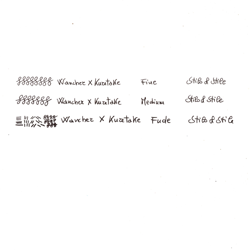 Wancher Wancher Densho Tsugaru 4 Facets Fountain Pen Kuro-age Raden