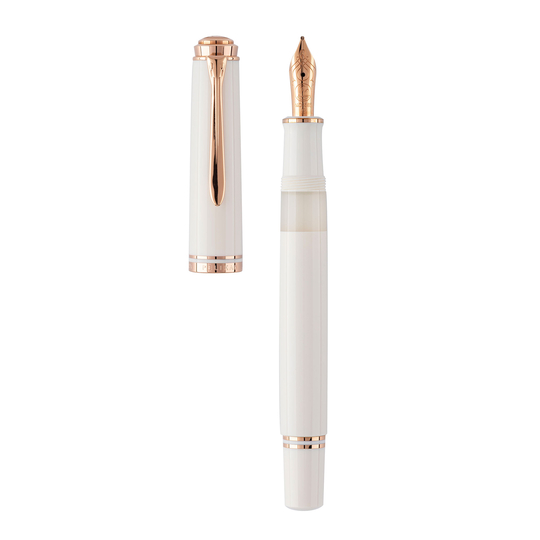 Pelikan Souveran M600 Fountain Pen White & Rose Gold Special Edition