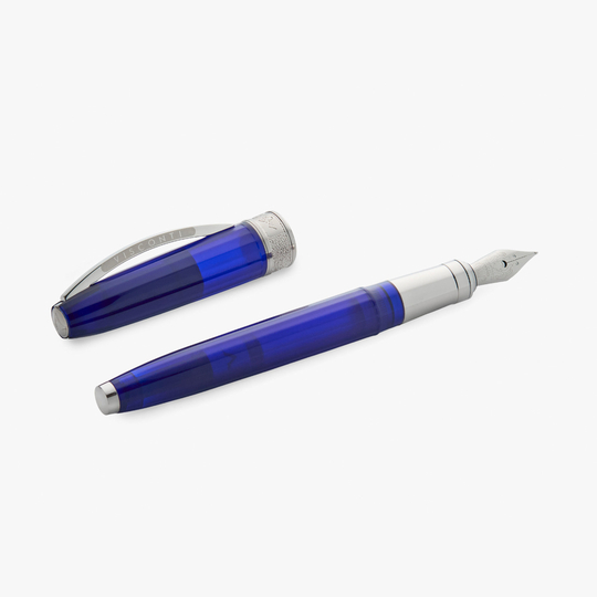 Visconti Michelangelo Fountain Pen Translucent Blue