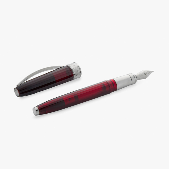 Visconti Michelangelo Penna Stilografica Rosso Traslucido