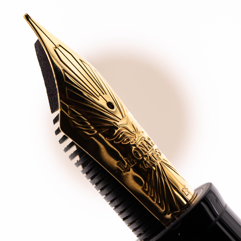 Leonardo Officina Italiana Leonardo Momento Zero Grande 2.0 Fountain Pen Sottobosco & Gold No. 8 Nib 14k