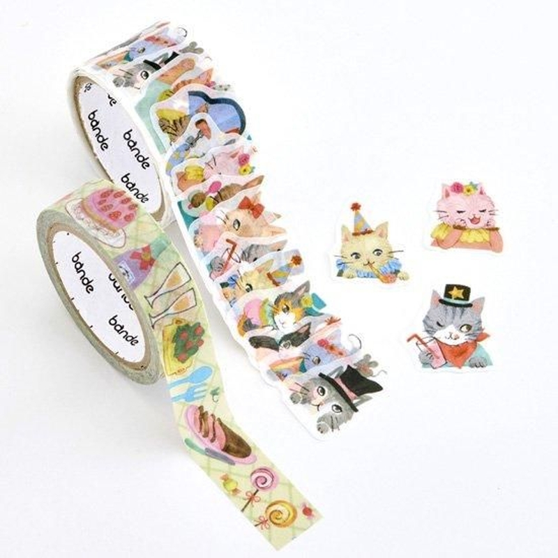 Bande Bande Washi Tape Cat Party