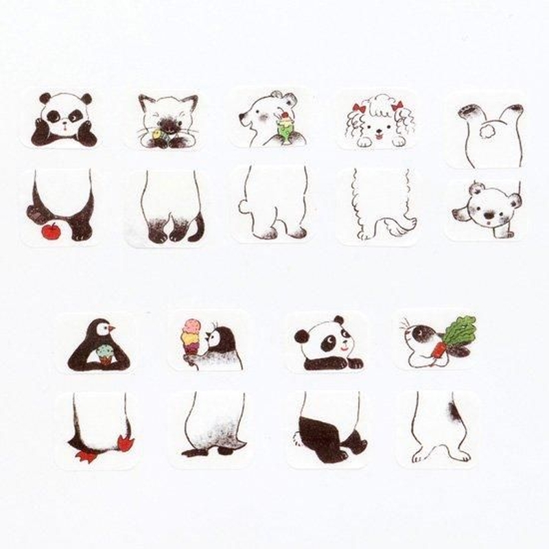 Bande Bande Washi Tape Black and White Sandwich
