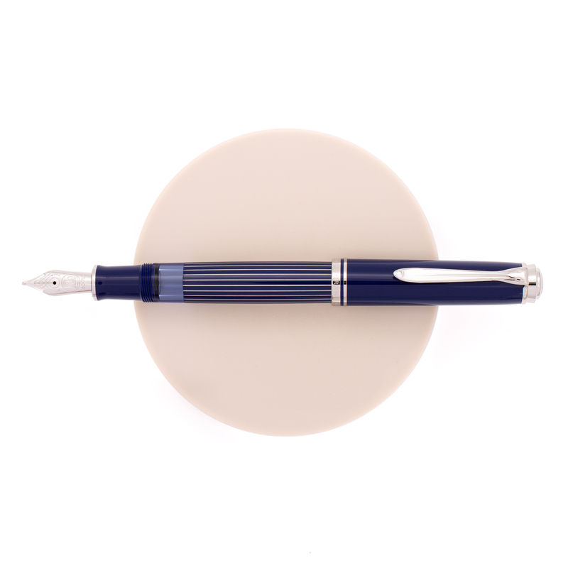 Pelikan Pelikan Souveran M815 Penna Stilografica Metal Striped Blue Edizione Speciale