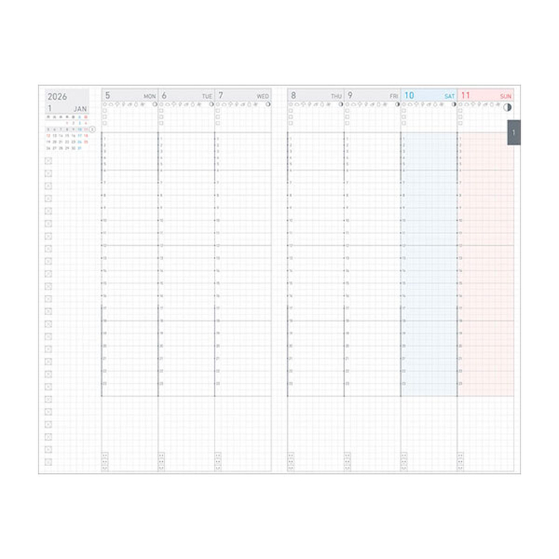 Kokuyo Kokuyo Jibun Techo Lite mini Agenda 2027 B6 Slim Beige