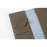 Hobonichi Hobonichi Techo Weeks Leather: Taut (Gray & Light Blue) Cover per Agenda Settimanale