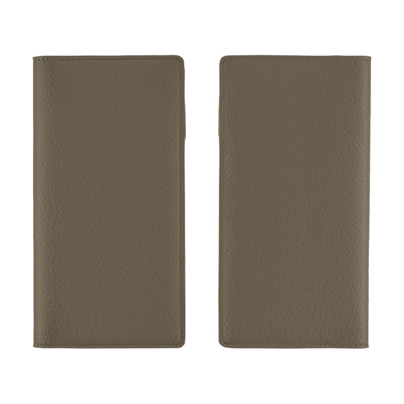 Hobonichi Hobonichi Techo Weeks Leather: Taut (Gray & Light Blue) Cover per Agenda Settimanale