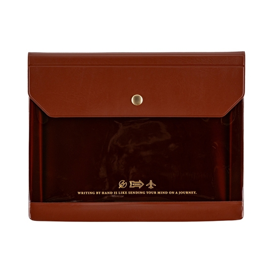Hobonichi Alettone Document Case per Formato A6 Brown