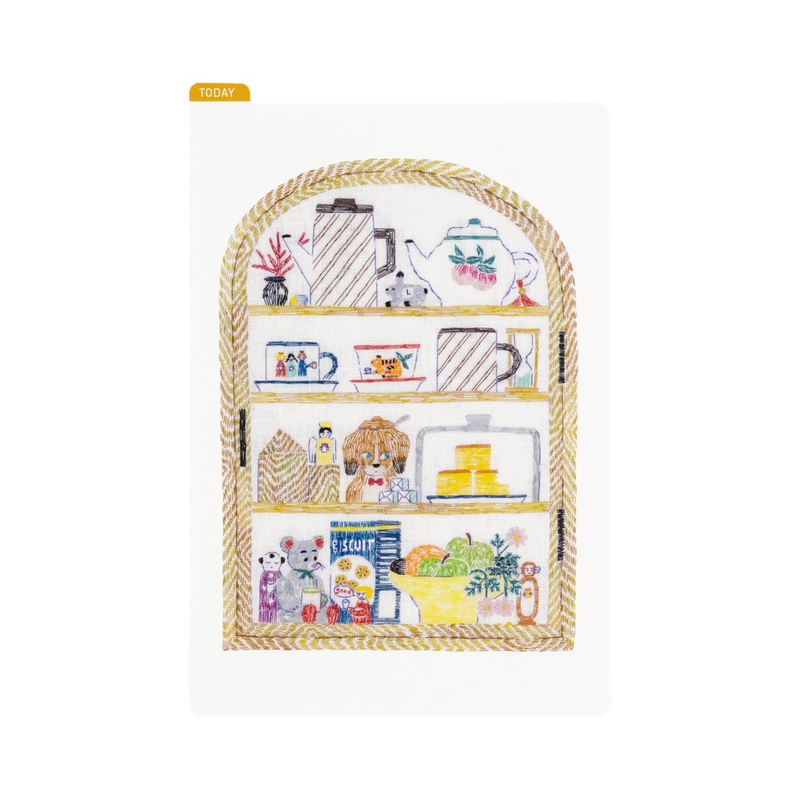 Hobonichi Hobonichi Pencil Board for Original A6 iyo okumi: Happy Tea Time - Teapot Shelf
