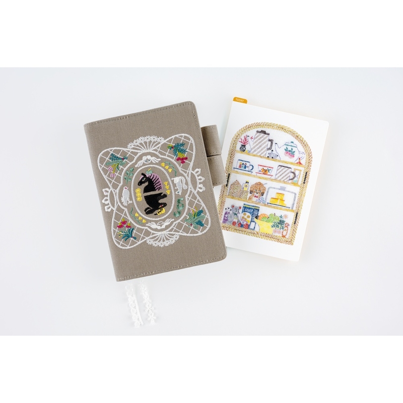 Hobonichi Hobonichi Pencil Board iyo okumi: Happy Tea Time - Teapot Shelf Sottopagina per Original A6