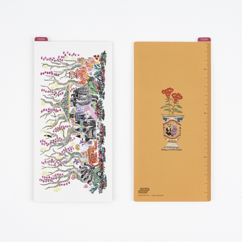 Hobonichi Hobonichi Pencil Board iyo okumi: Happy Tea Time - Group Party Sottopagina per Weeks