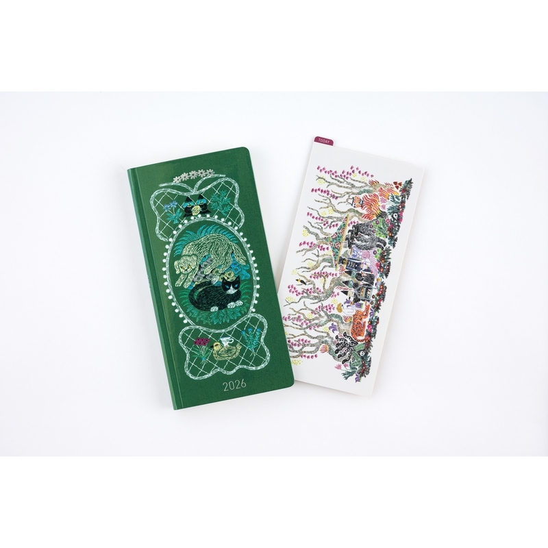 Hobonichi Hobonichi Pencil Board iyo okumi: Happy Tea Time - Group Party Sottopagina per Weeks
