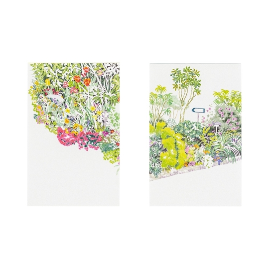 Hobonichi Brief Message Memos iyo okumi: Some Days Ago (Set di 2)
