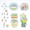 Hobonichi Hobonichi Transparent Embroidery Sticker Set iyo okumi: My Garden