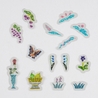 Hobonichi Hobonichi Transparent Embroidery Sticker Set iyo okumi: My Garden