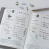 Hobonichi Hobonichi Transparent Embroidery Sticker Set iyo okumi: My Garden