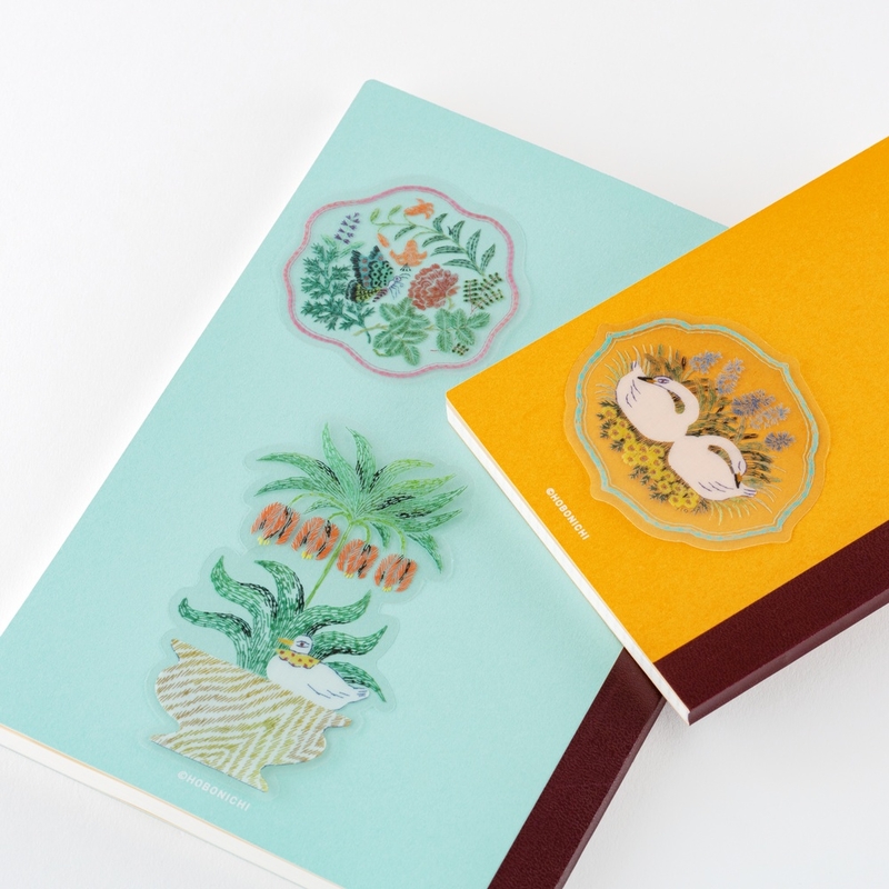 Hobonichi Hobonichi Transparent Embroidery Sticker Set iyo okumi: My Garden