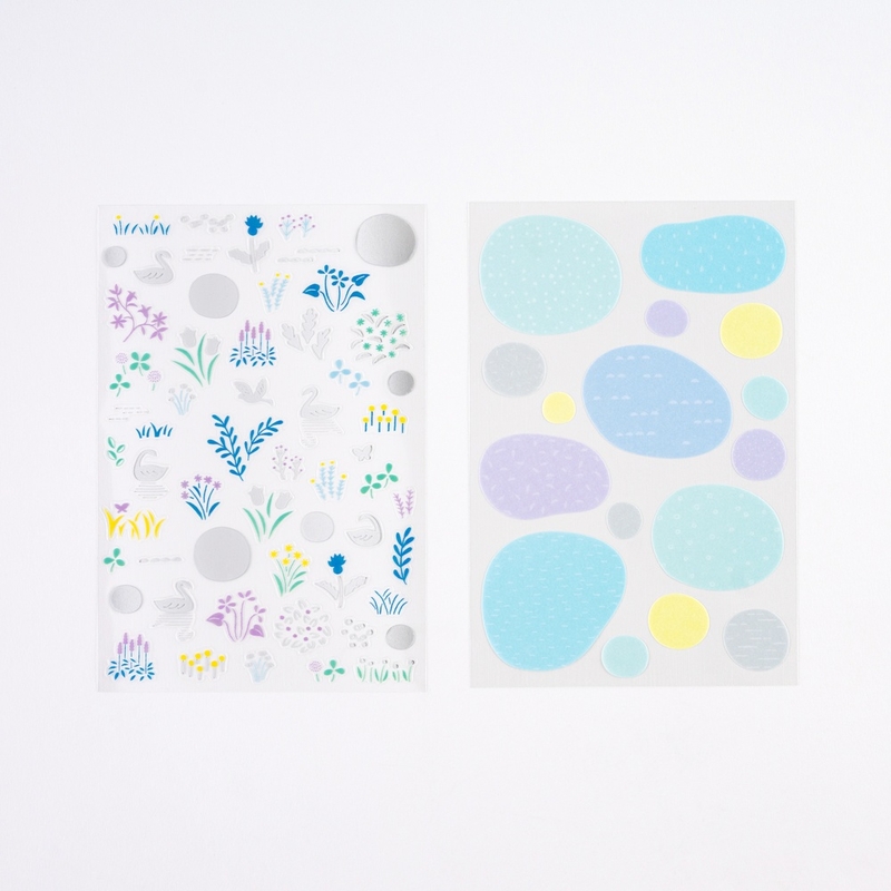 Hobonichi Hobonichi Layering Stickers Yuri Sanae: Forest Lake