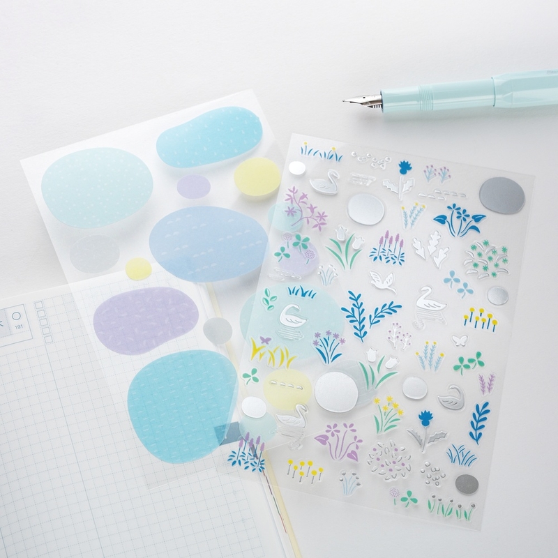 Hobonichi Hobonichi Layering Stickers Yuri Sanae: Forest Lake