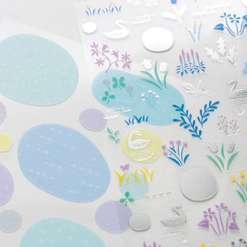Hobonichi Hobonichi Layering Stickers Yuri Sanae: Forest Lake