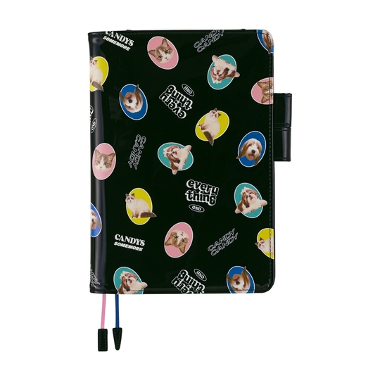 Hobonichi Candy Stripper: Random Dog & Cat (Black) A5 [Cover Only]