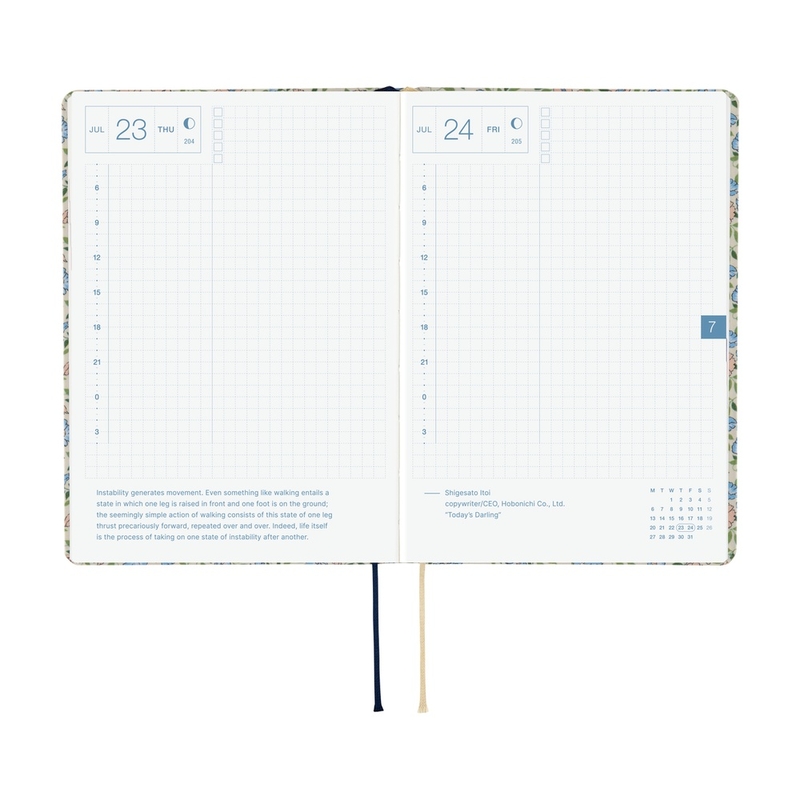 Hobonichi Hobonichi Hon A6 Liberty Fabrics: Sasha Kiora Agenda 2026 Giornaliera