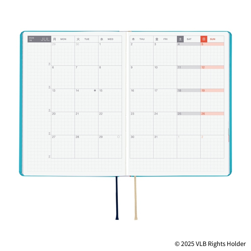 Hobonichi Hobonichi Hon A6 Virginia Lee Burton: The Little House Agenda 2026 Giornaliera