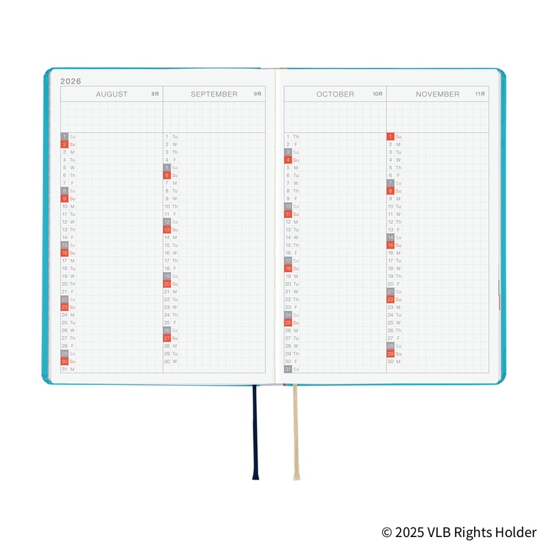 Hobonichi Hobonichi Hon A6 Virginia Lee Burton: The Little House Agenda 2026 Giornaliera