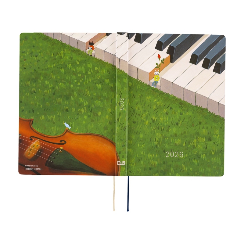Hobonichi Hobonichi Hon A5 Hiroko Kubota: Waiting on the Chord Agenda 2026 Giornaliera