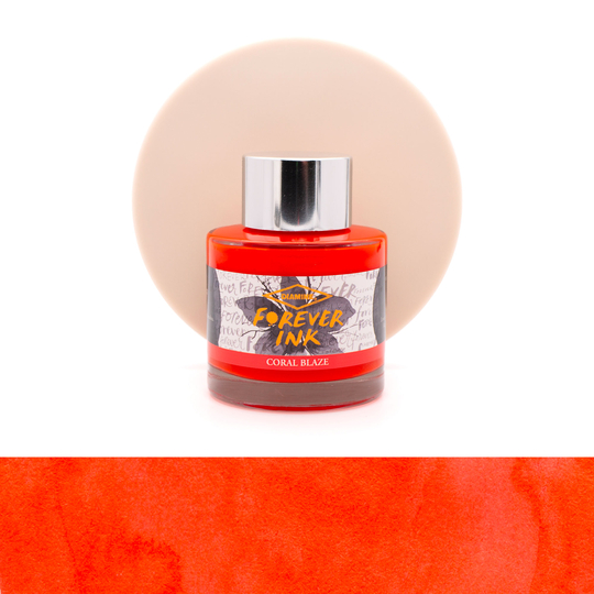 Diamine Forever Ink Coral Blaze Ink Bottle 50 ml
