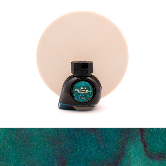 Colorverse 2025 Blue Green Snake Glistening Green Ink Bottle 15 ml