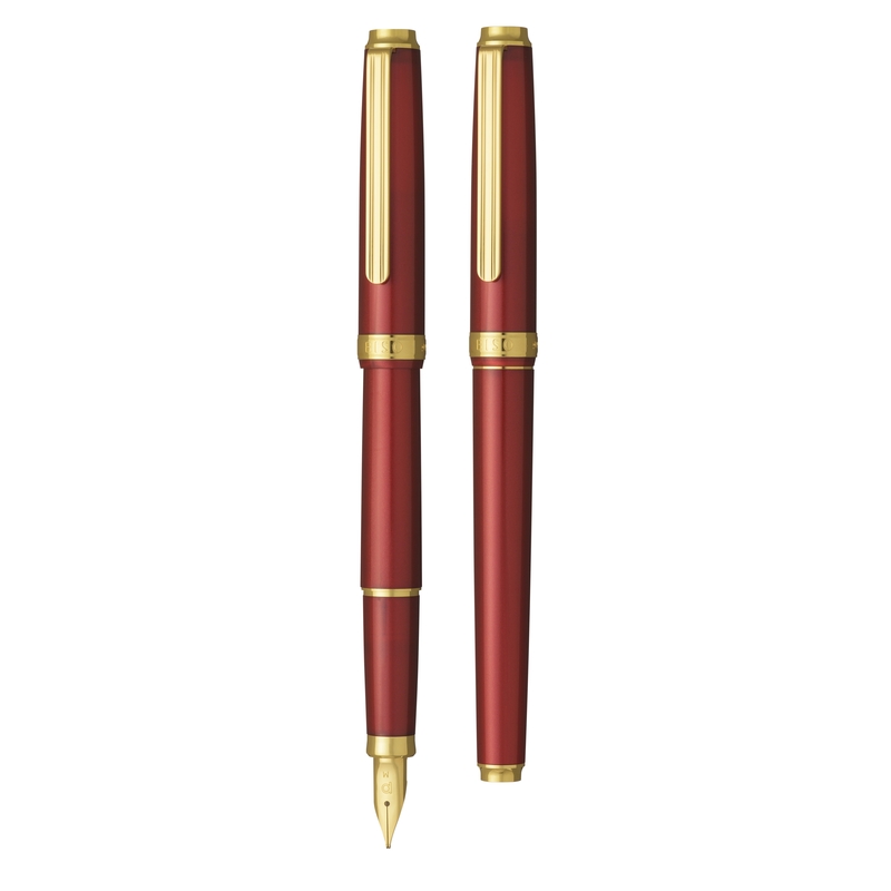 Platinum Platinum Biso Fountain Pen Flame Red