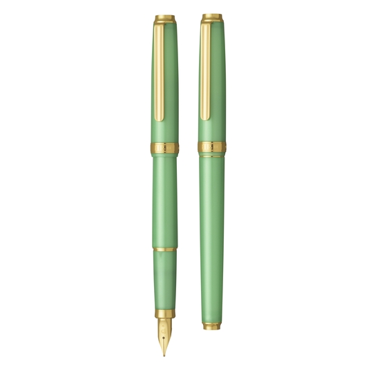 Platinum Biso Fountain Pen Sparkle Mint Green Limited Edition