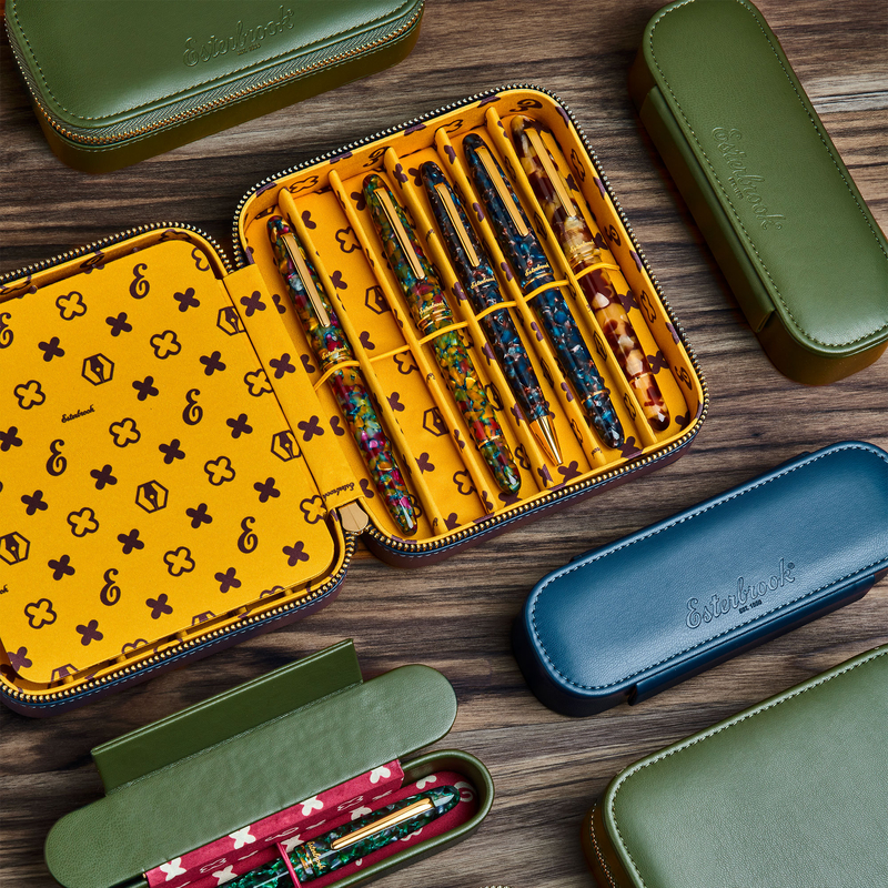 Esterbrook Esterbrook Double Pen Nook Portapenne 2 Posti Moss Green
