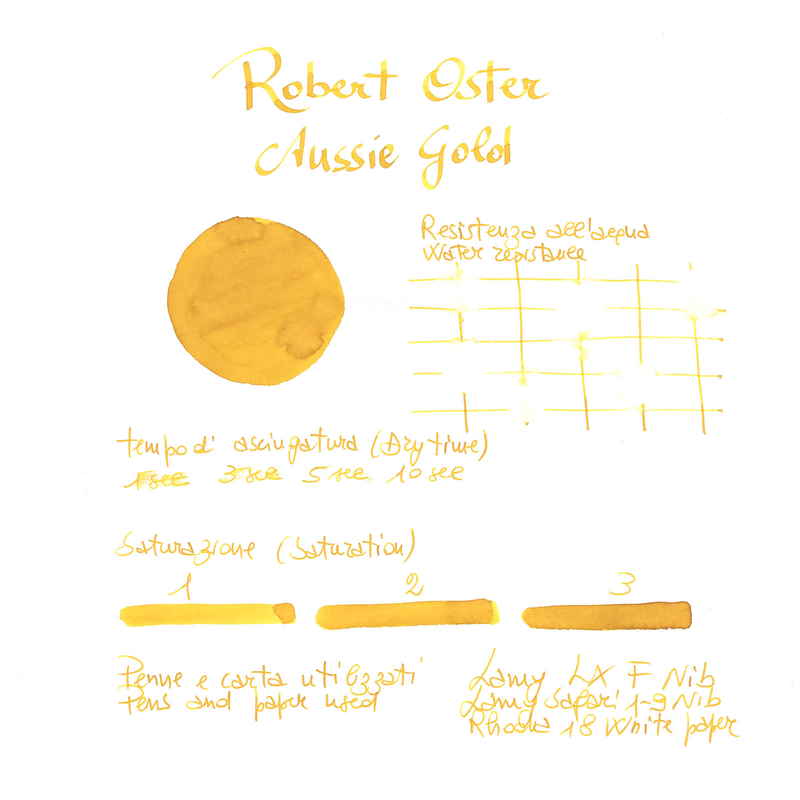 Robert Oster Aussie Gold Ink Bottle 50 ml